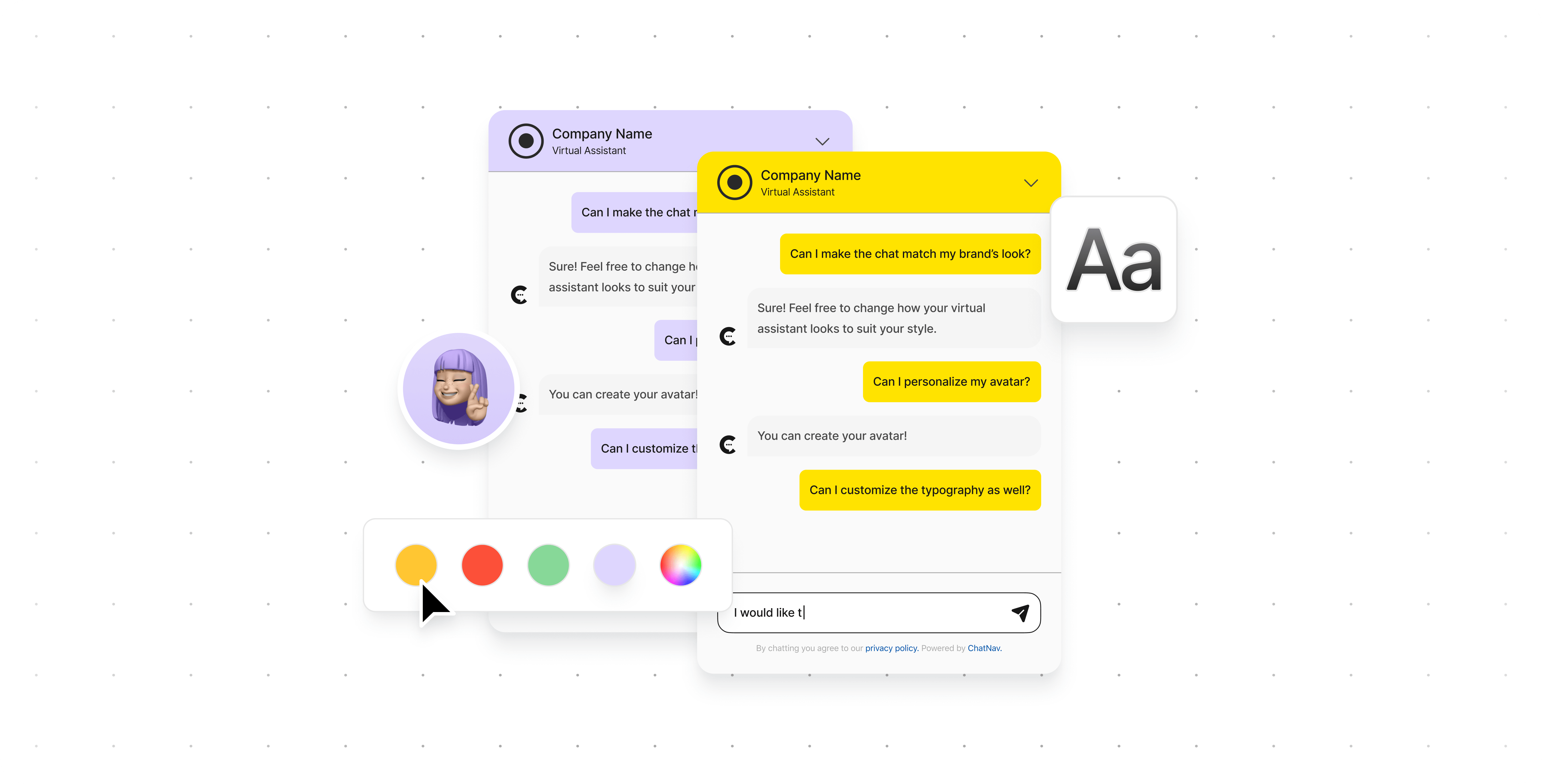 Customization interface